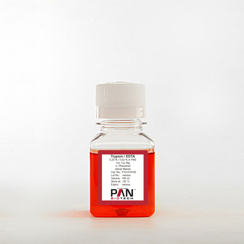 0.25% Trypsin (Soluble in PBS, no EDTA, no Phenol Red) (100 mL)