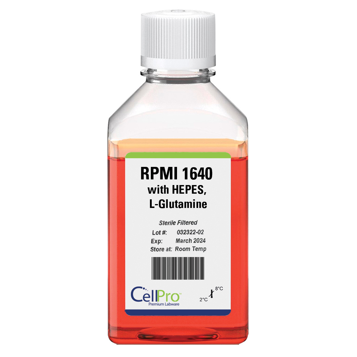 RPMI-1640 Medium, no L-Glutamine, no HEPES, no sodium pyruvate (500 mL)