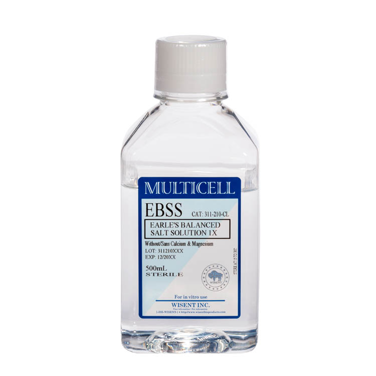 EBSS, Calcium & Magnesium, No Phenol Red (500 mL)
