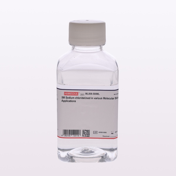 5M NaCl, Sterile (100 mL)